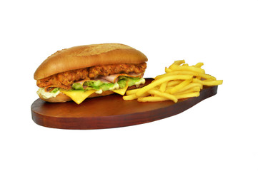zinger burger meal