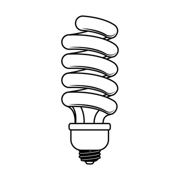 Light bulb icon. Power energy and technology theme. Isolated design. Vector illustration