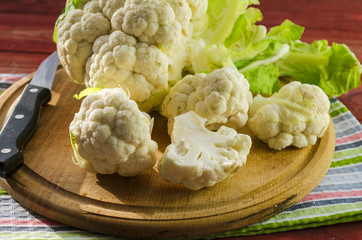 pieces of cauliflower