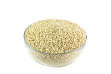 Quinoa in una tazza trasparente
