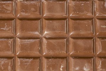 Sweet background: Squares of chocolate bar