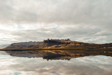 Obraz premium Iceland Lake Reflection