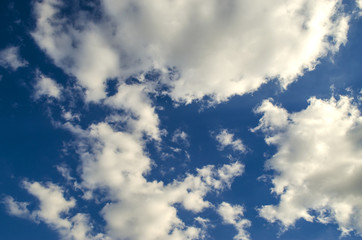blue sky in the clouds