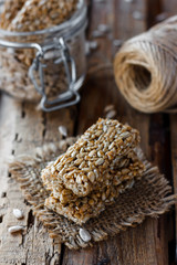 Obraz na płótnie Canvas sweet kozinaki of sunflower seeds