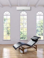 Soggiorno moderno con aria condizionata