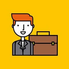 person avatar with training icon vector illustration design