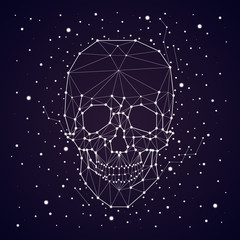 
constellation, skull, vector