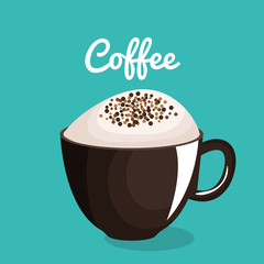 delicious coffee cup isolated icon vector illustration design