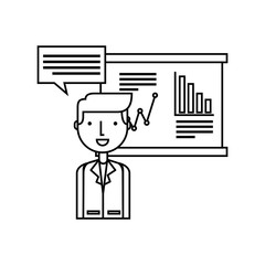 training concept flat icons vector illustration design