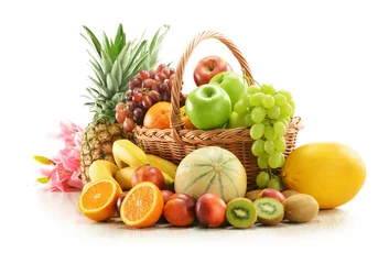 Fotobehang Vruchten fruit mand