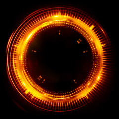 Abstract ring background with luminous swirling backdrop. Glowing spiral. The energy flow tunnel. Shine round frame with light circles light effect. Glowing cover. Space for your message.