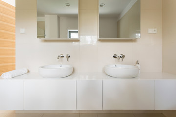 Bathroom designed for two