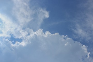 Obraz premium blue sky with big cloud. 