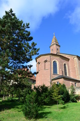 Fototapeta na wymiar Sankt-Nikolaus-Kirche in Ubstadt-Weiher
