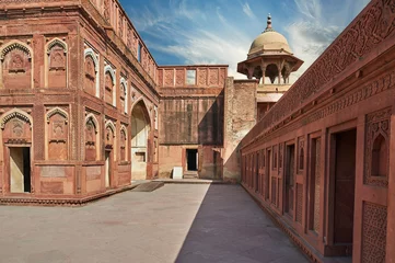 Schilderijen op glas Red Fort  located in Agra, India. © jura_taranik