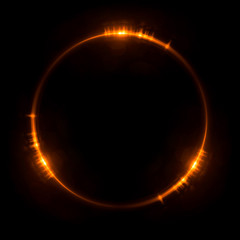 Abstract ring background with luminous swirling backdrop. Glowing spiral. The energy flow tunnel. Shine round frame with light circles light effect. Glowing cover. Space for your message.