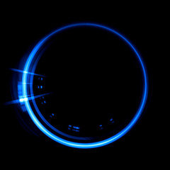 Abstract ring background with luminous swirling backdrop. Glowing spiral. The energy flow tunnel. Shine round frame with light circles light effect. Glowing cover. Space for your message.