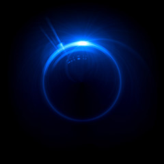 Abstract ring background with luminous swirling backdrop. Glowing spiral. The energy flow tunnel. Shine round frame with light circles light effect. Glowing cover. Space for your message.