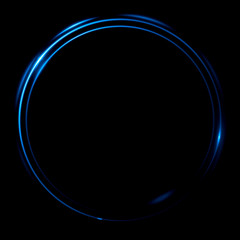 Abstract ring background with luminous swirling backdrop. Glowing spiral. The energy flow tunnel. Shine round frame with light circles light effect. Glowing cover. Space for your message.