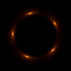 Abstract ring background with luminous swirling backdrop. Glowing spiral. The energy flow tunnel. Shine round frame with light circles light effect. Glowing cover. Space for your message.