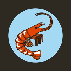 delicious seafood lobster animal vector illustration design