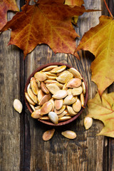 Roasted pumpkin seeds