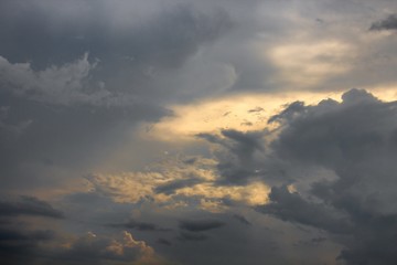 Fototapeta premium Blue sky and Cloud ,The vast blue sky and Soft Cloud white