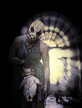 horror mad house on Halloween