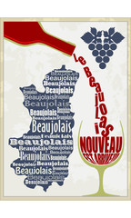 Beaujolais Nouveau vector