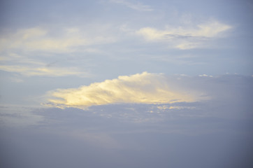 Fototapeta na wymiar Clouds in the blue sky sunset, Thailand