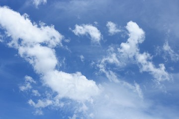 Fototapeta premium blue sky with white cloud 