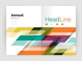 Modern line design, motion concept. Business annual report brochure templates