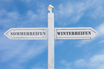 Obraz premium Schild 143 - Winterreifen