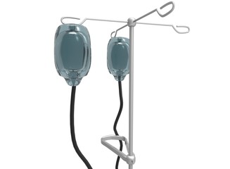 3d illustration of medicine dropper. isolated on white background