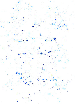 watercolor blue drops on the paper abstract grunge texture backgroud