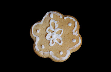 Gingerbread in the shape of a flower