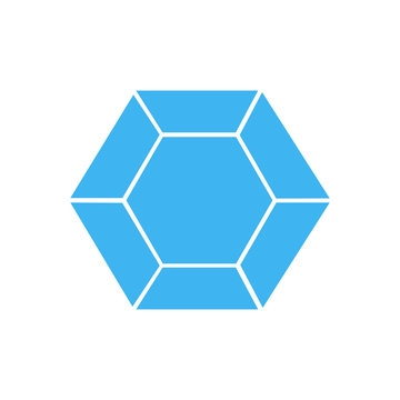 Diamond icon, isolated, white background