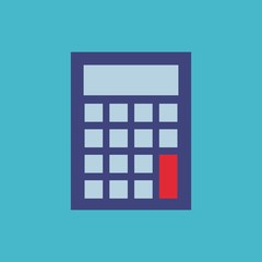 calculator flat isolated icon vector illustration design