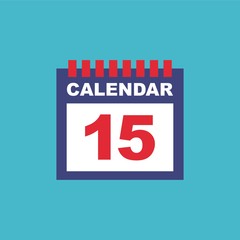 calendar reminder flat isolated icon vector illustration design