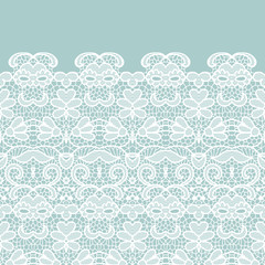 Lace border. Invitation card.