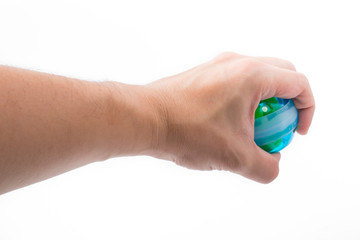 Fototapeta premium Gyro Wrist Ball Exercise.
