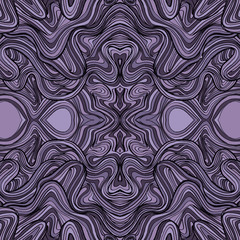 Doodle seamless background. Zentangle pattern. Hand drawing texture. Kaleidoscope psychedelic elements.