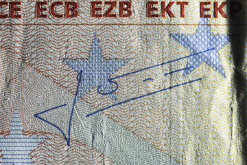 текстура бумажная, фрагмент бумажных денег.
 