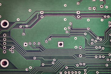 Transistor close-up on a stone worktop