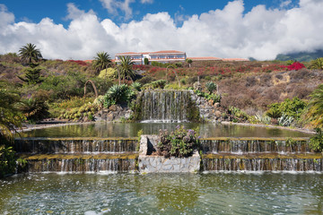Garden of parador Nacional hotel, La Palma, Spain. © herraez