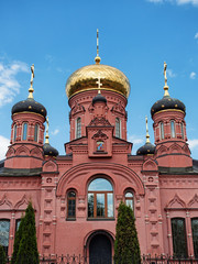 Obraz premium Church Of Elijah Prophetin In Izvarino near Moscow, Russia