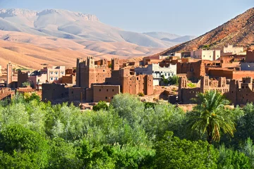  Old berber architecture near the city of Tamellalt, Morocco © monticellllo