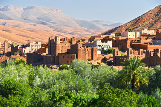 Old berber architecture near the city of Tamellalt, Morocco