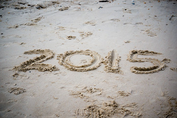 2015 in Sand on Beach