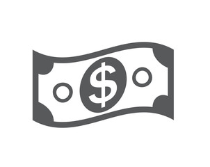 US Dollar Stack Paper Banknotes  Icon Sign Business Finance Mone